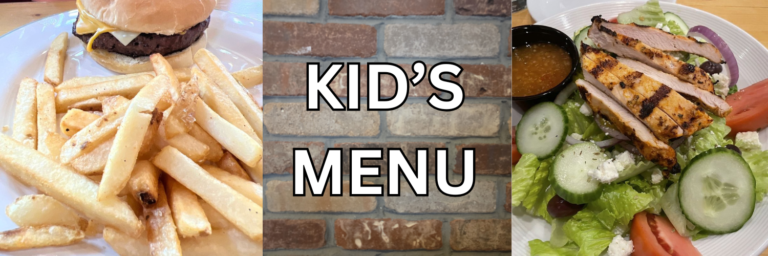 Kid’s Menu Selection - Fountain Grill Ashburn